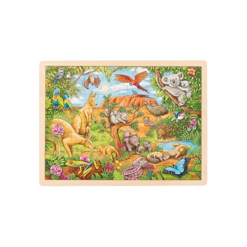 goki - Einlegepuzzle Tierwelt Australien