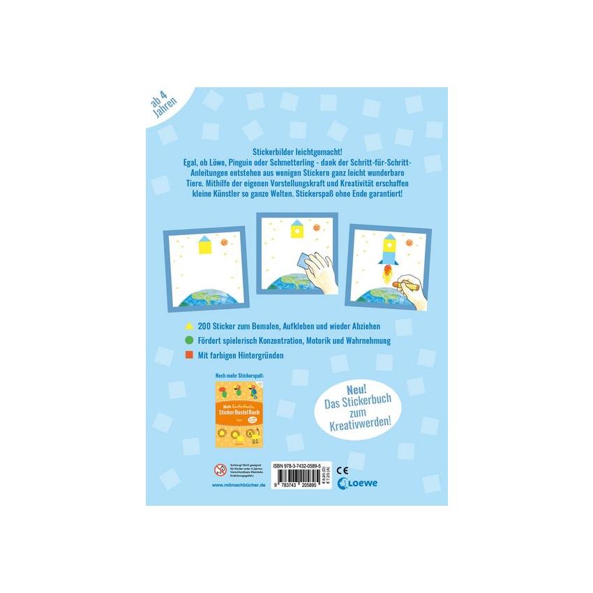 Loewe Verlag - Mein kunterbuntes StickerBastelBuch - Fahrzeuge