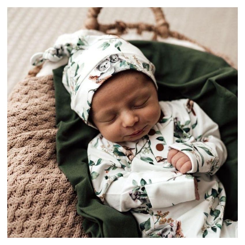 Snuggle Hunny - Newborn Beanie Eukalyptus