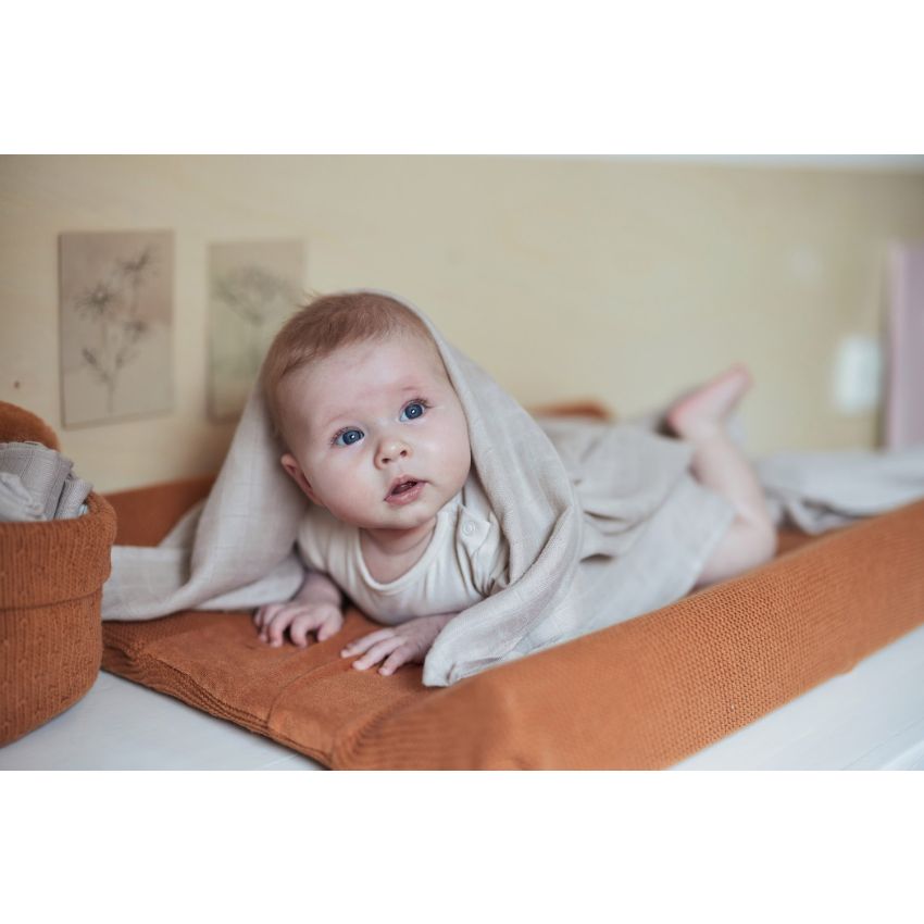 Jollein - Wickelmattenbezug Strick Caramel