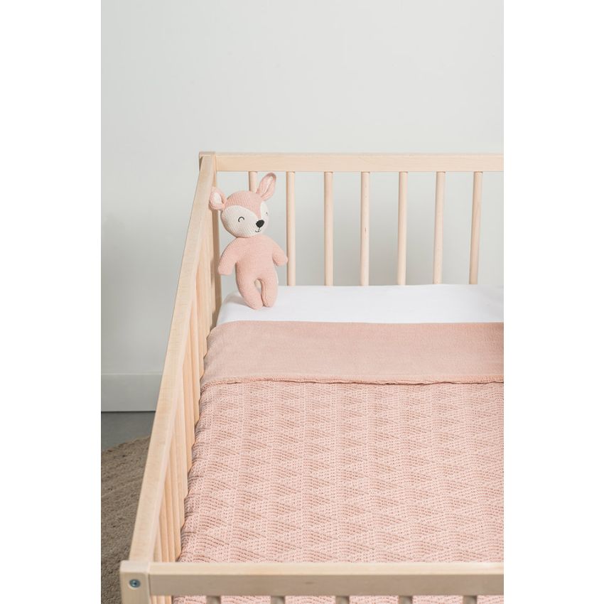 Jollein - Strickdecke River Pale Pink