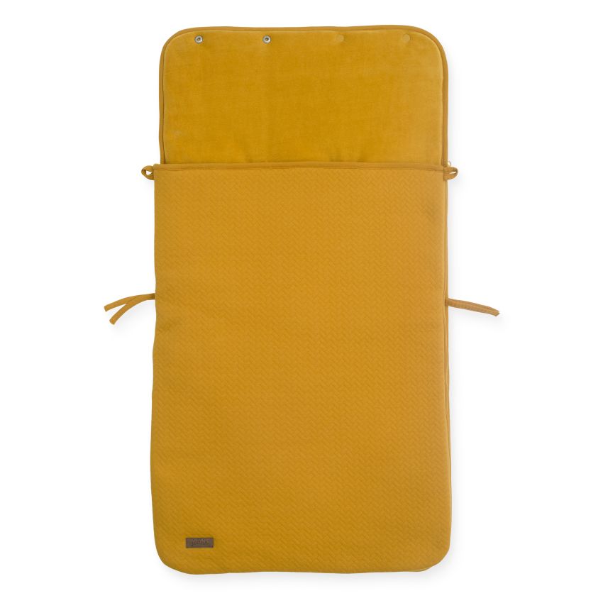 Jollein - Autoschale Fusssack Velvet Mustard