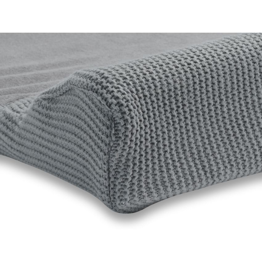 Jollein - Wickelmattenbezug Strick Stone Grey