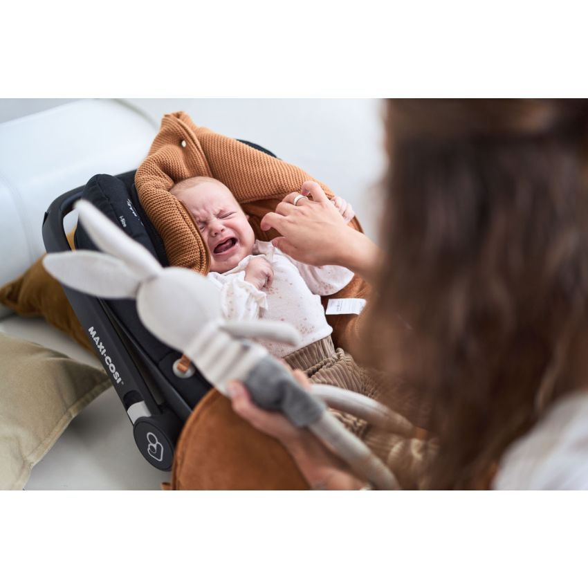 Jollein - Autoschale Fusssack Strickoptik Caramel