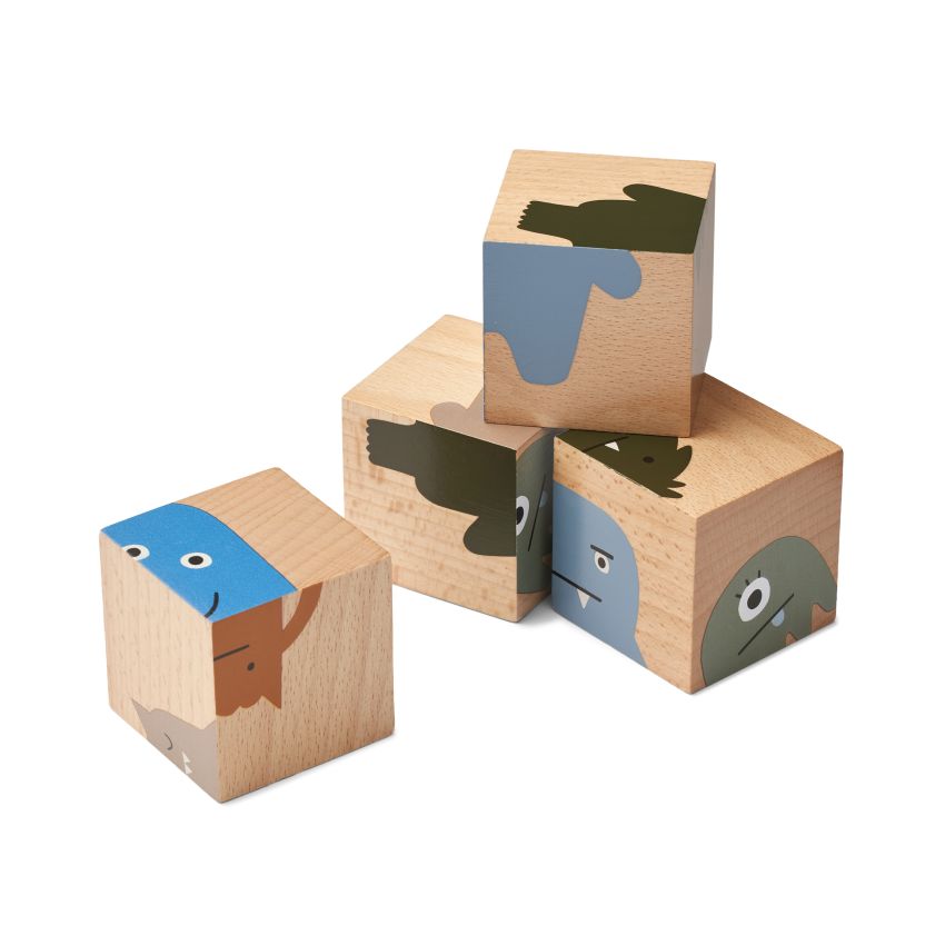 LIEWOOD - Klötzchenpuzzle Monster