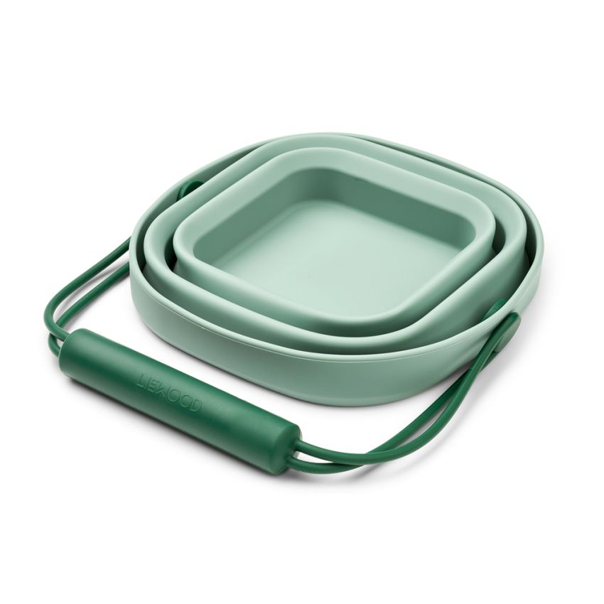 LIEWOOD - Faltbarer Reise- Sandeimer Peppermint Garden Green