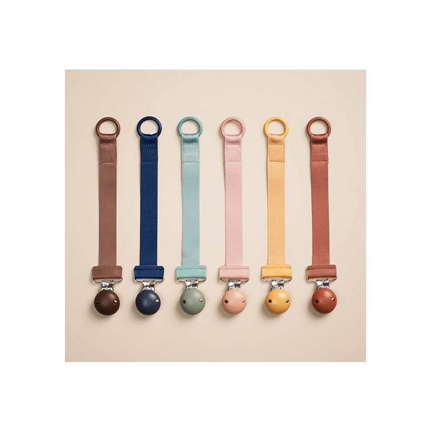 Elodie - Schnuller- Band Wood Collection Burned Clay