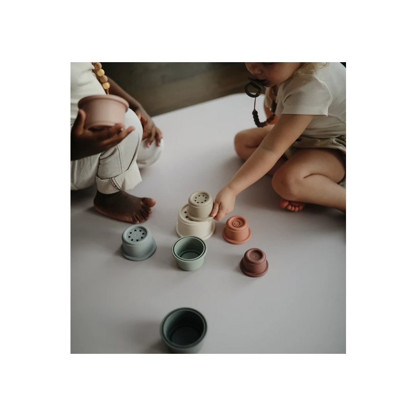 Mushie - Stapelturm Pastell