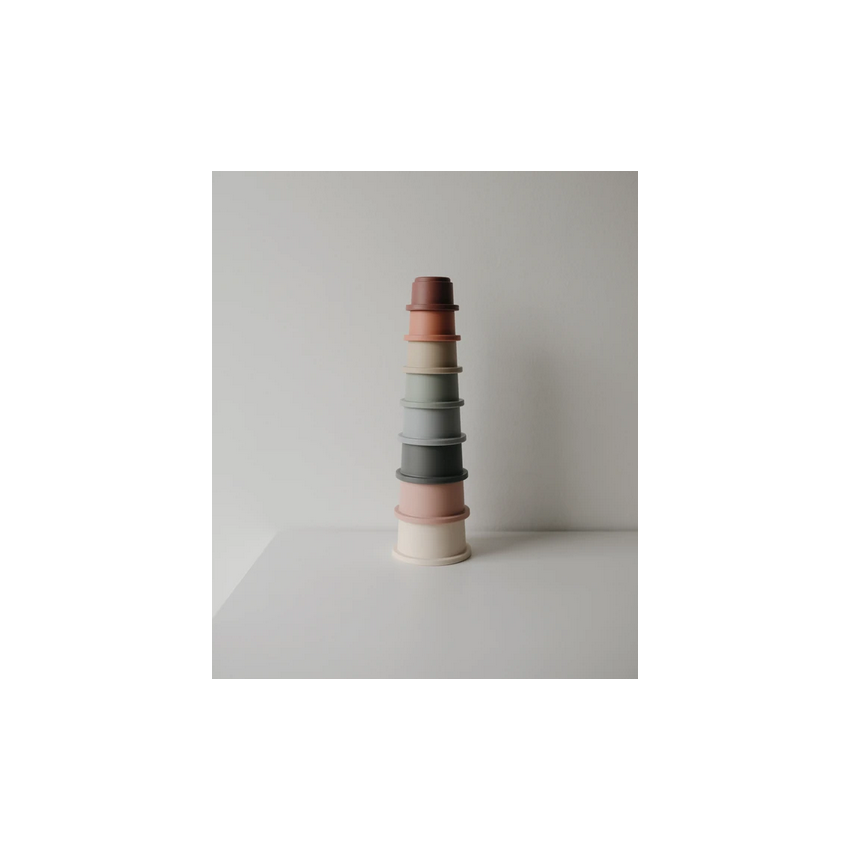 Mushie - Stapelturm Pastell