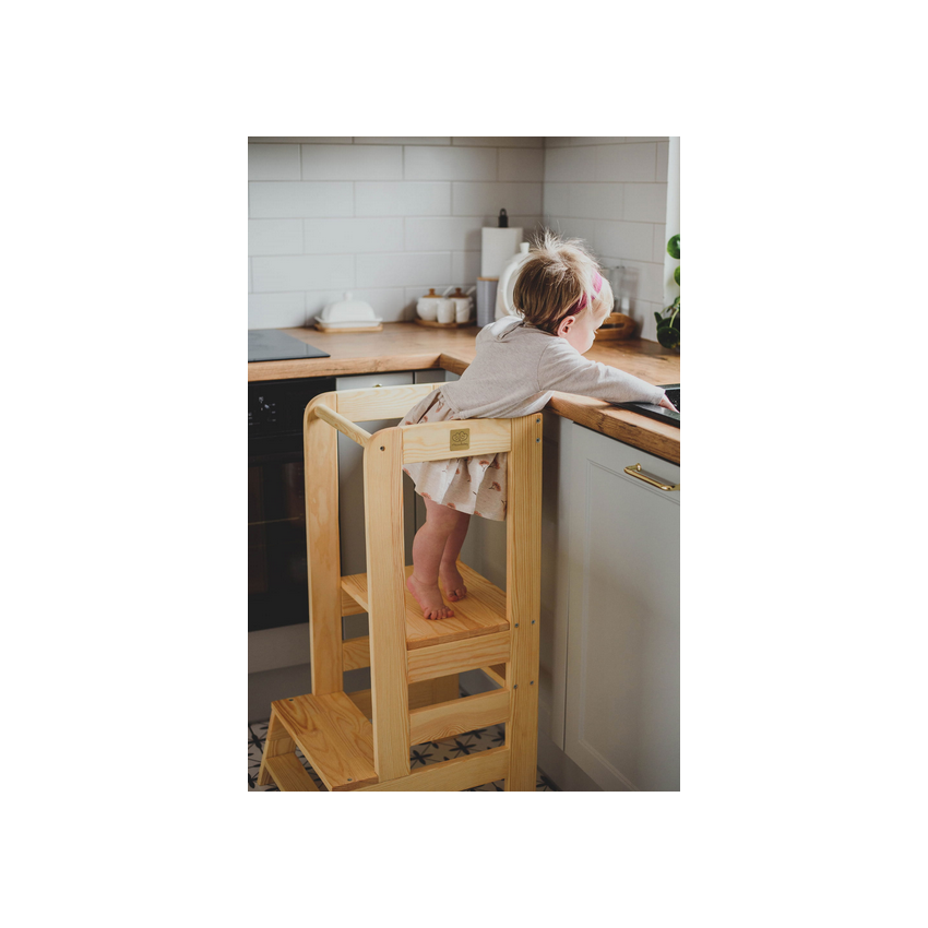 MeowBaby - Küchenhelfer Stuhl Holz nature Basic