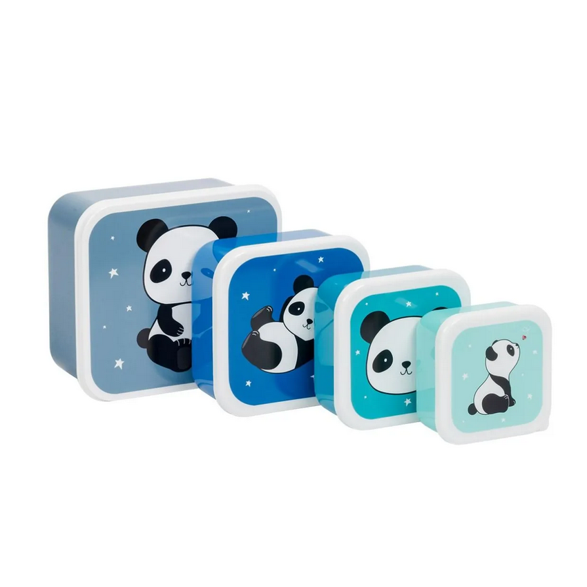 A Little Lovely Company - Brot- und Snackdosen Set: Panda
