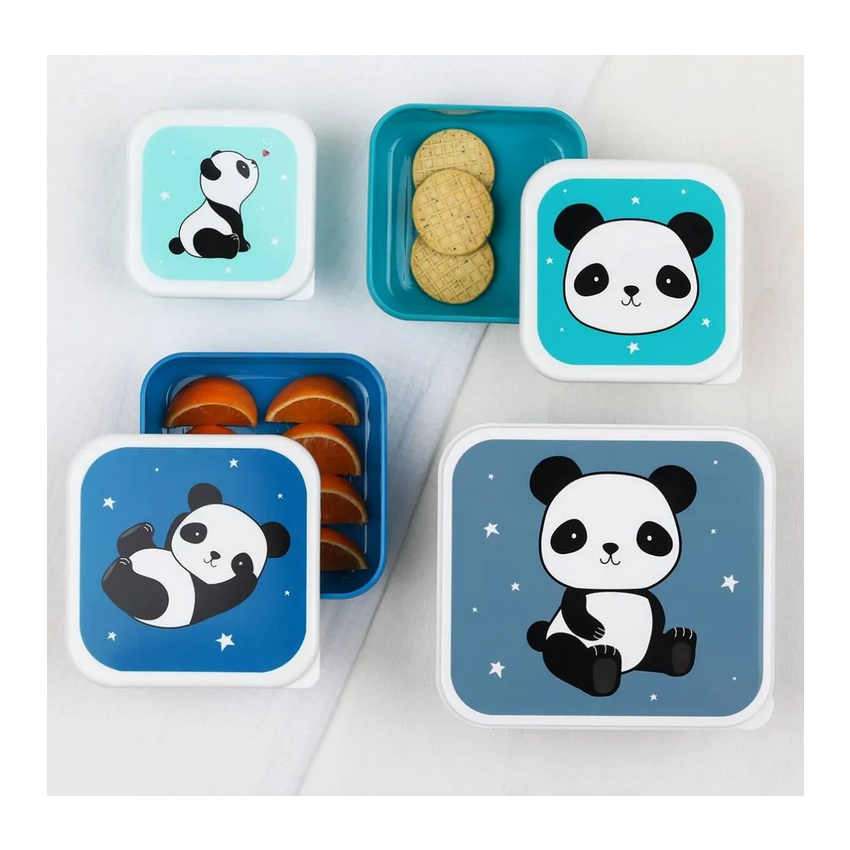 A Little Lovely Company - Brot- und Snackdosen Set: Panda