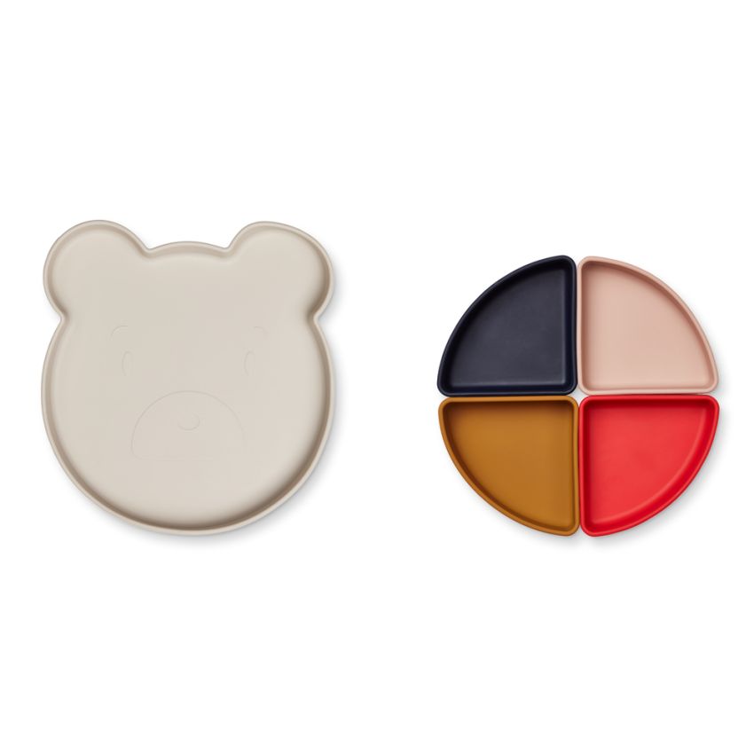 LIEWOOD - Arne Silikon Menü Snackteller Bär Multi