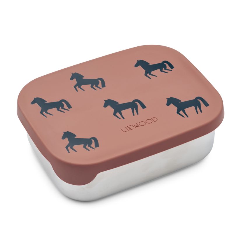 LIEWOOD - Arthur Lunchbox Horses Dark Rosetta
