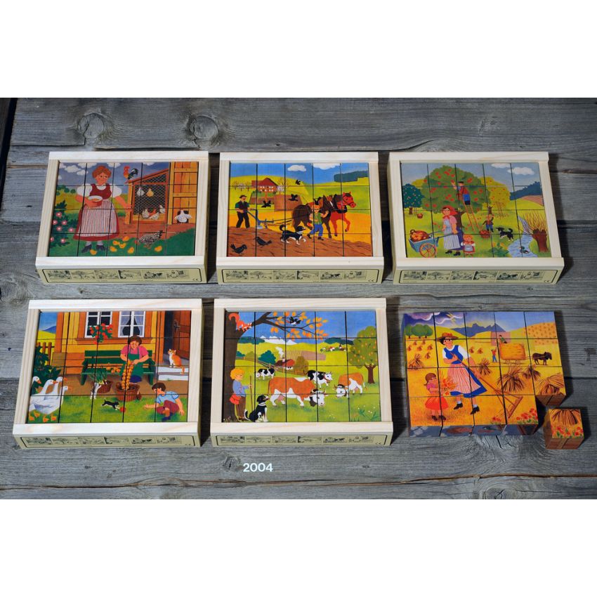 Atelier Fischer Switzerland - Klötzli Puzzle Bauernhof 20 Teile