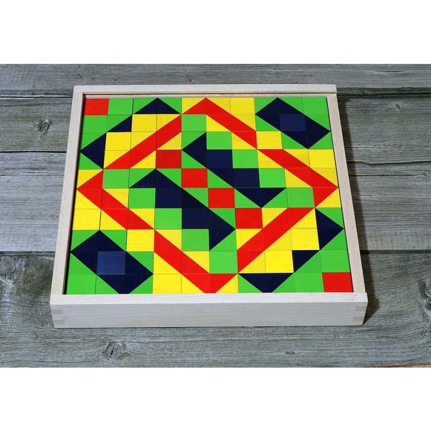Atelier Fischer Switzerland - Holzklötzli DELUXE Mosaik 100-teilig