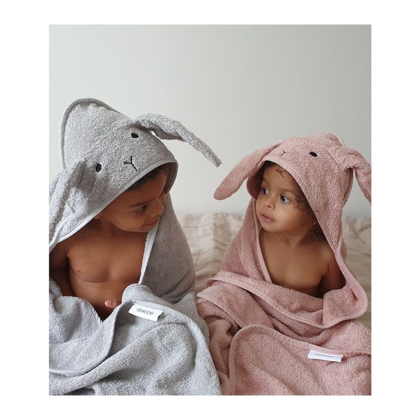 LIEWOOD - Augusta Kapuzen Badetuch Rabbit Dumbo Grey (Grösse Kleinkind)