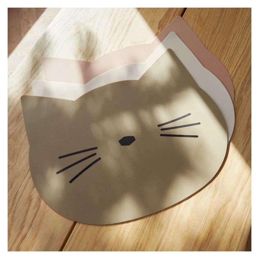 LIEWOOD - Aura Tischset Cat Dark Rose