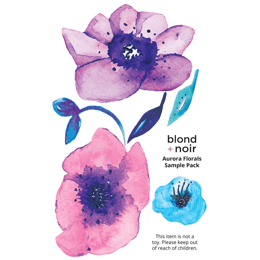 blond + noir - Wandsticker Aurora