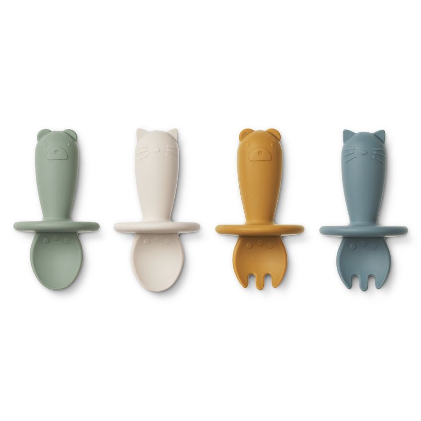 LIEWOOD - Avril Babybesteck Set Faune Green