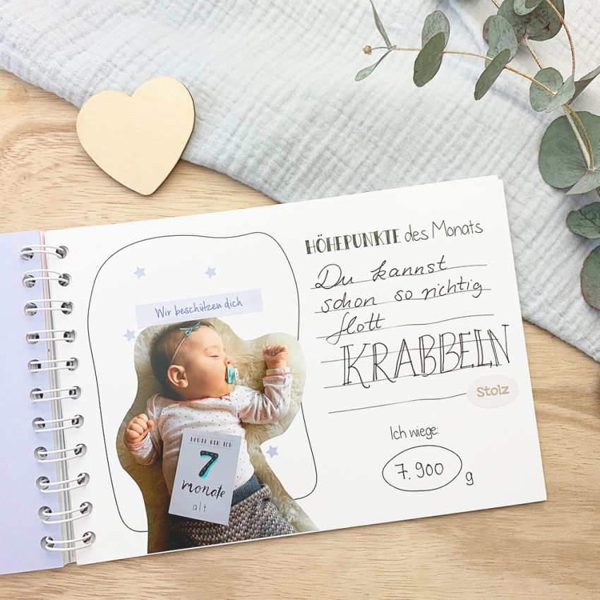 mintkind - Baby-Erinnerungsbuch 