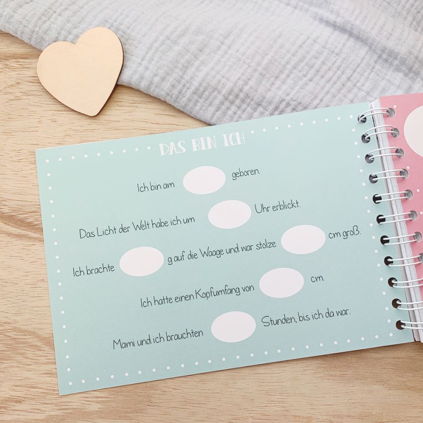 mintkind - Baby-Erinnerungsbuch 