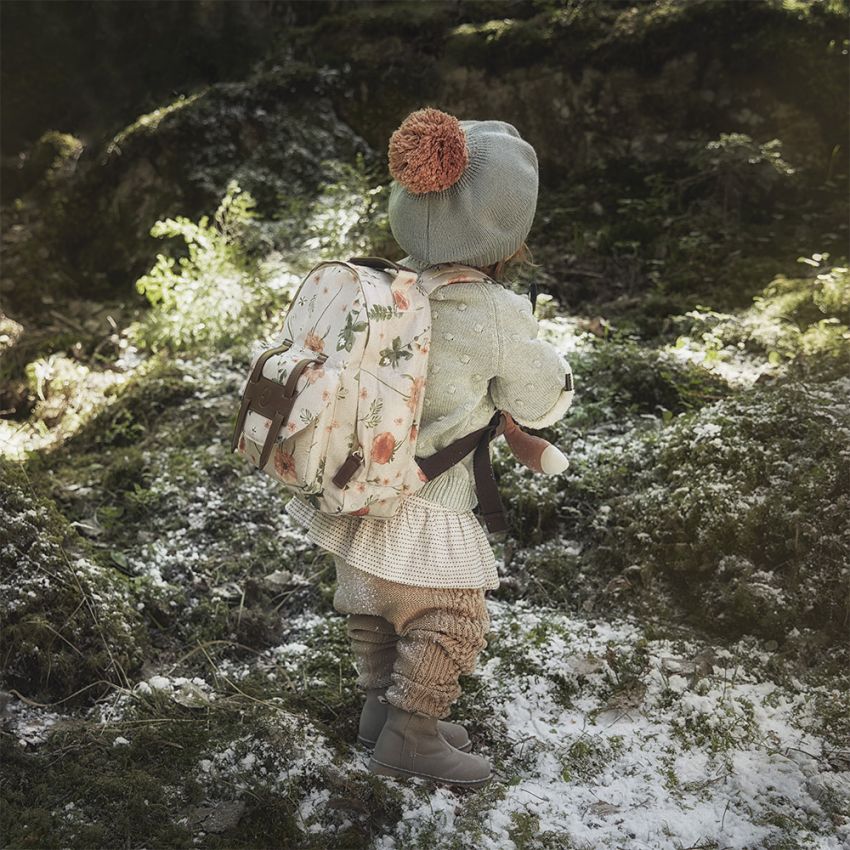 Elodie - Beretmütze Pommel Deco Nouveau