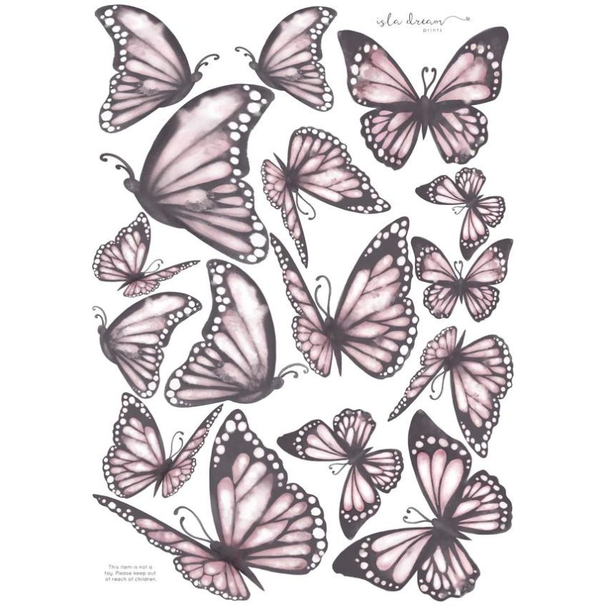 Isla Dream Prints - Wandsticker Schmetterlinge A3