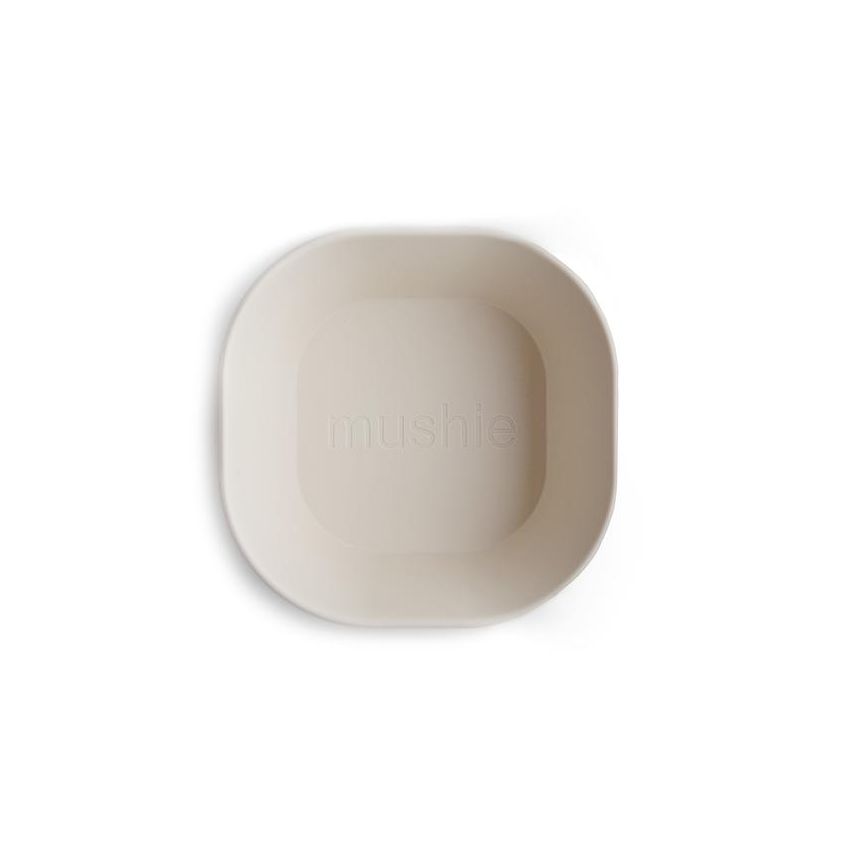 Mushie - 2er Set Schalen Square Ivory