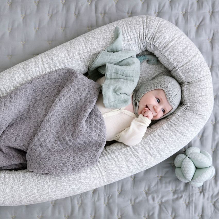 Cam Cam Copenhagen Babynest Grey Wave