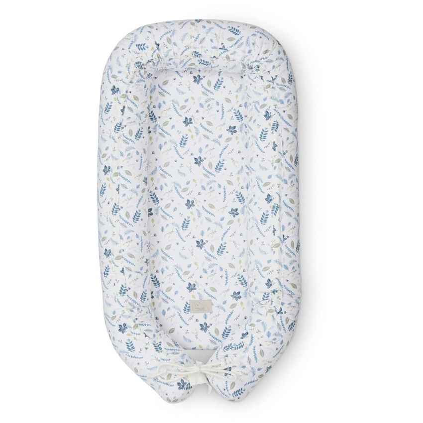 Cam Cam Copenhagen Babynest Pressed Leaves blue