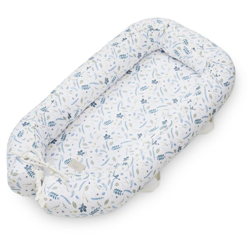Cam Cam Copenhagen Babynest Pressed Leaves blue