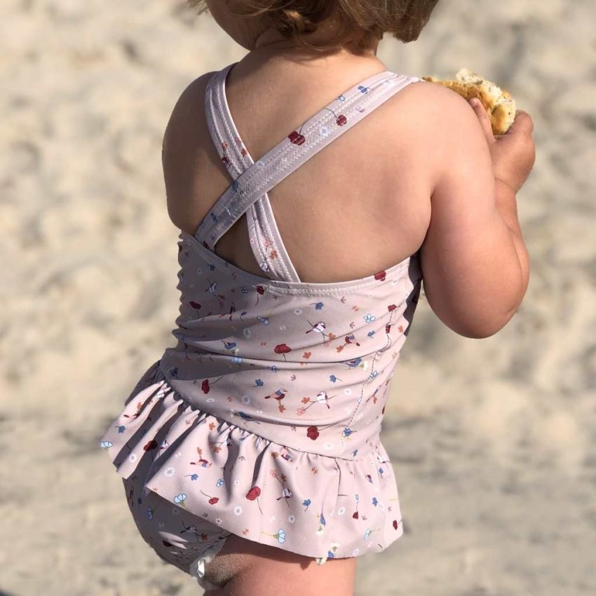 petú petú - UV Badeanzug Blumen & Vögel