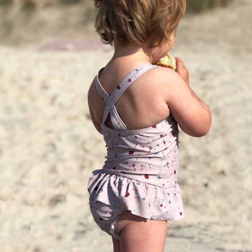 petú petú - UV Badeanzug Blumen & Vögel