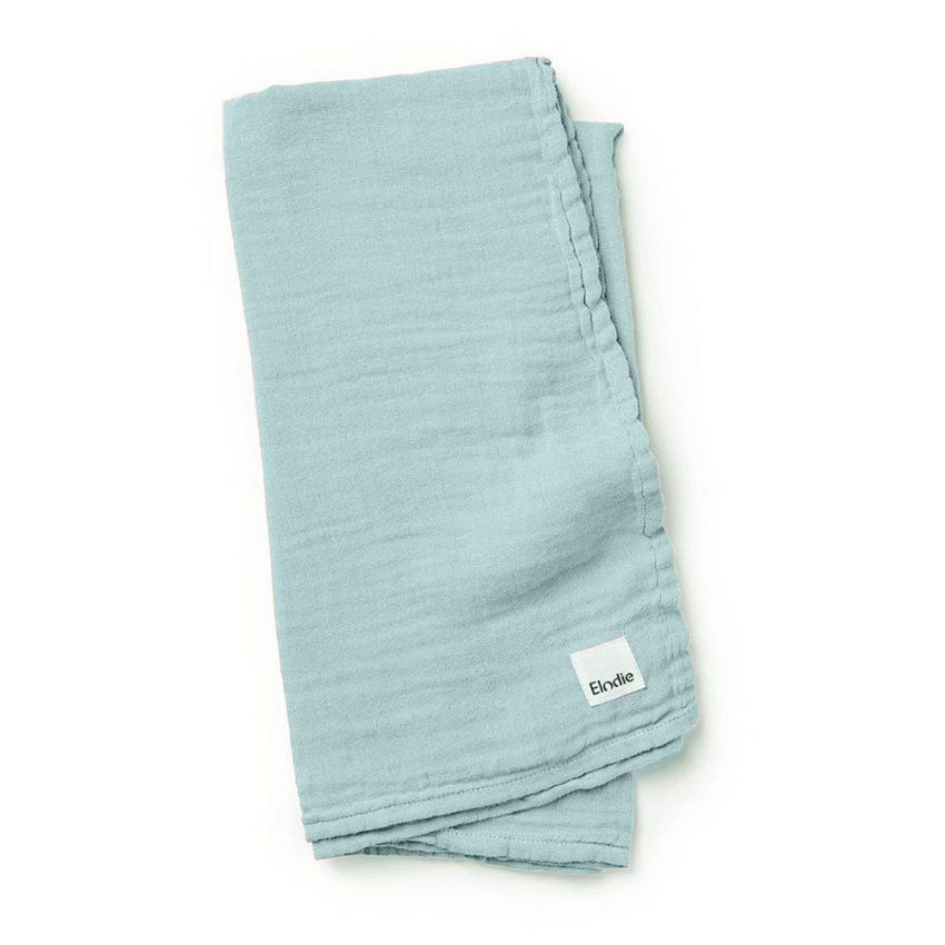 Elodie - Bambus Muslin Swaddle Aqua Türkis