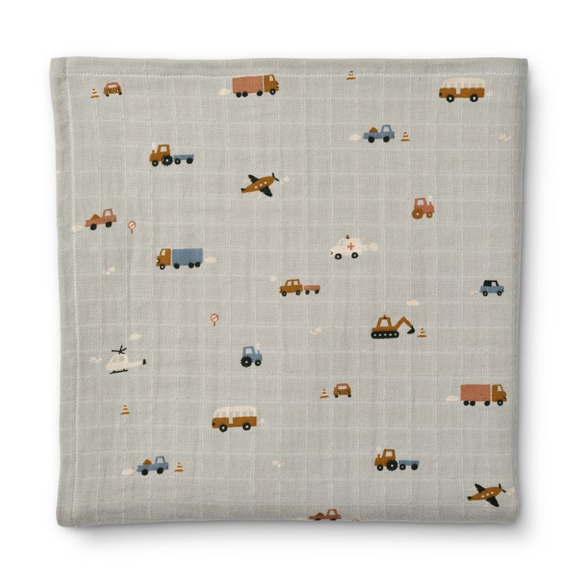 LIEWOOD - Ben Muslin Swaddle Fahrzeuge