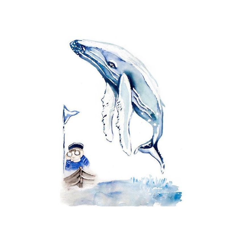 Little Rae Prints - Poster Boy and Whale