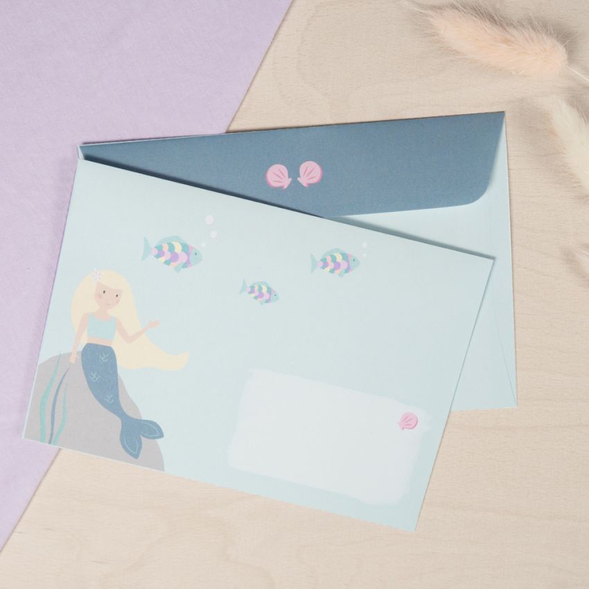 mintkind - Briefpapierset Meerjungfrau