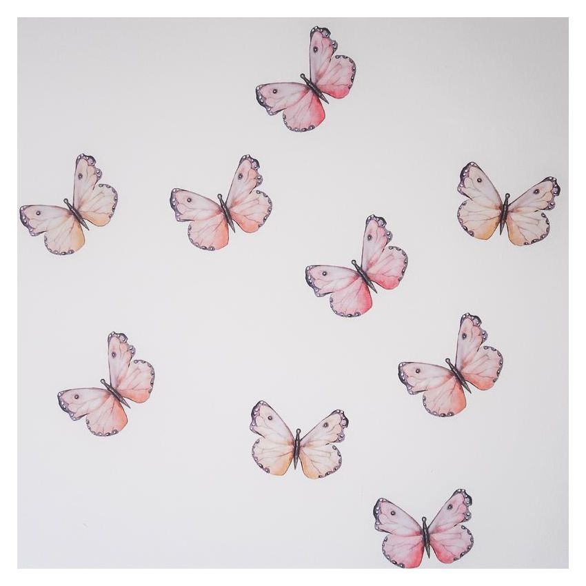 Little Rae Prints - Wandsticker Butterflies