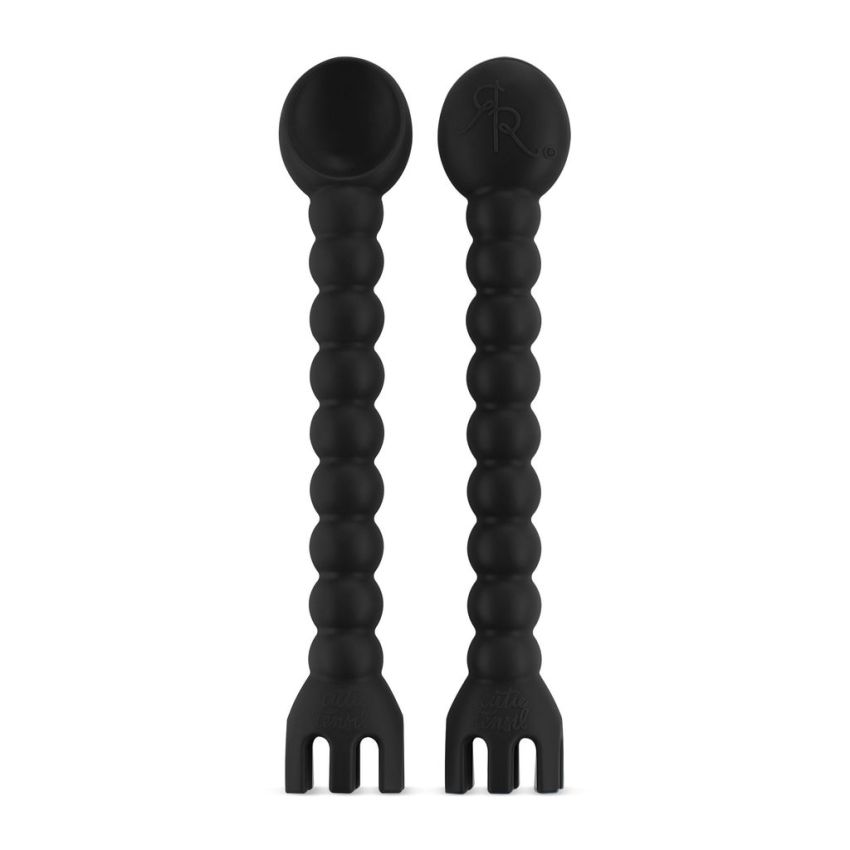 Ryan & Rose - Cutie Tensils Babybesteck Schwarz