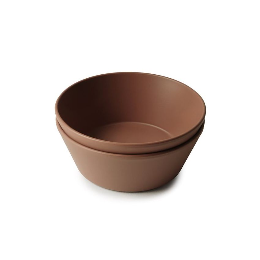 Mushie - 2er Set Schalen rund Caramel