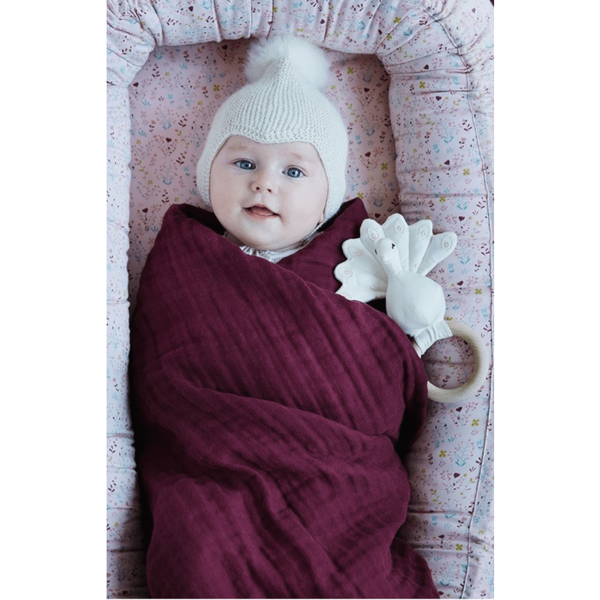 Cam Cam Copenhagen Rassel Greifling Pfau blue Mist