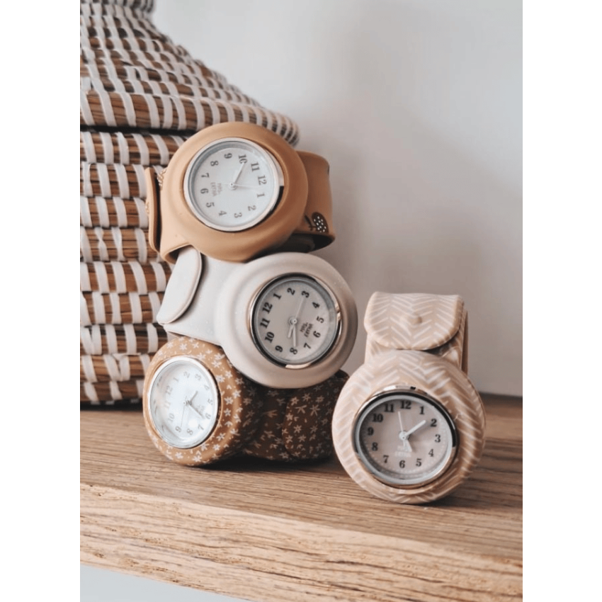 Mrs Ertha - Strapie Uhr Kind & Erwachsene Speckle Nude