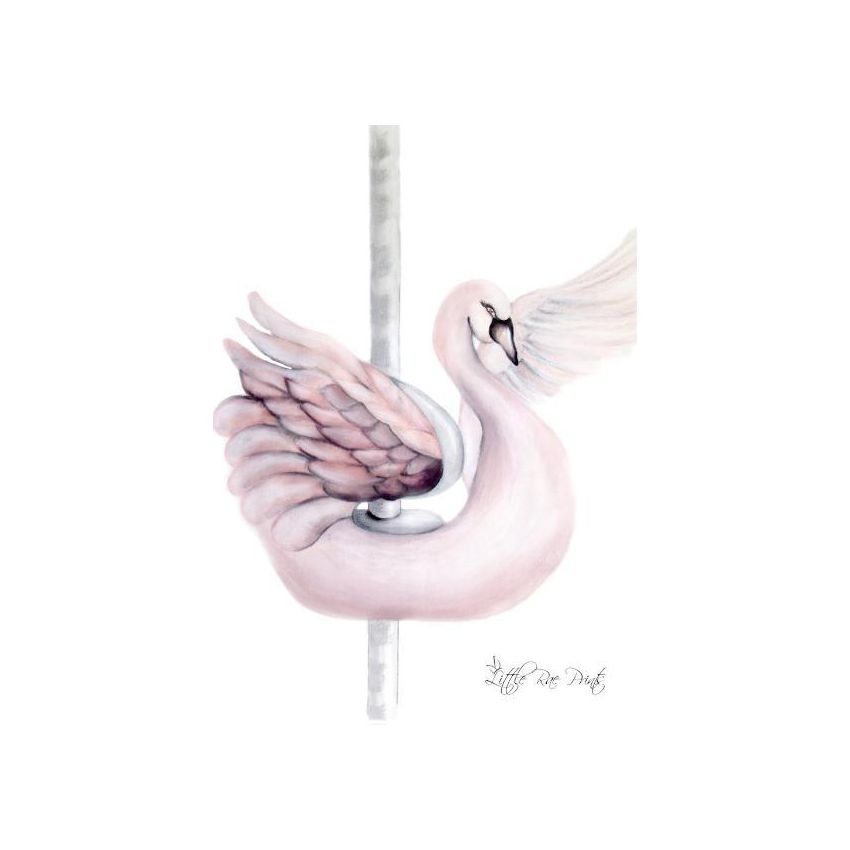 Little Rae Prints - Poster Carousel Swan