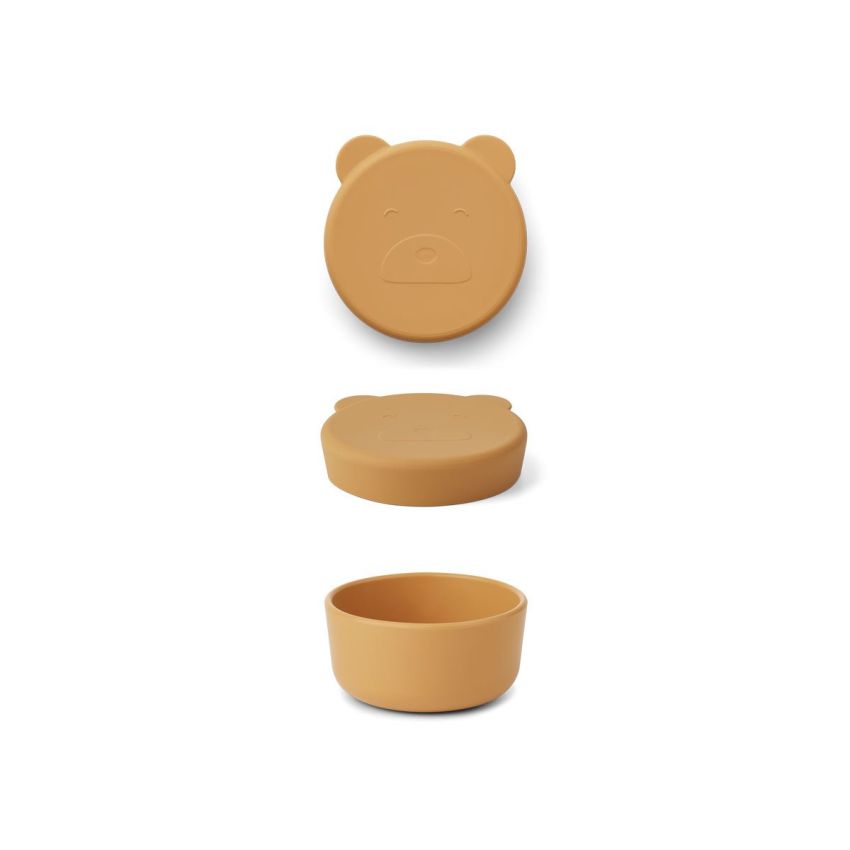 LIEWOOD - Carrie Snack Box Mr Bear Mustard
