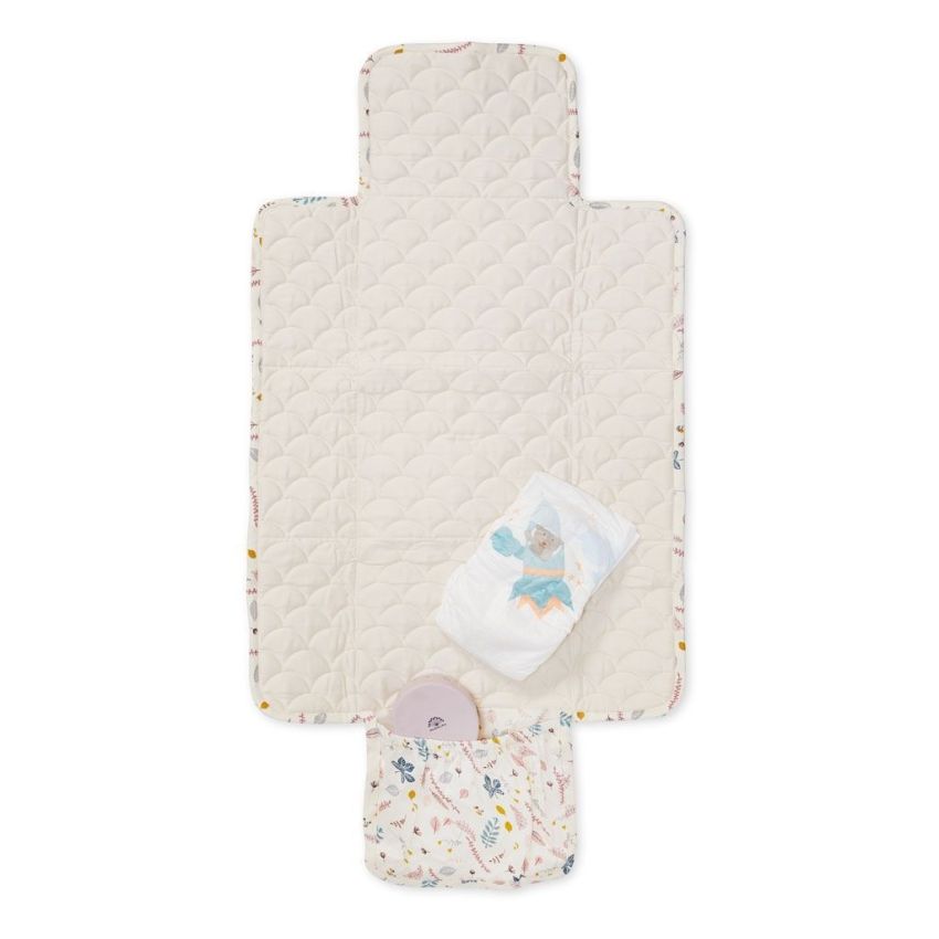 Cam Cam Copenhagen - Wickelmatte für unterwegs Pressed Leaves Rose