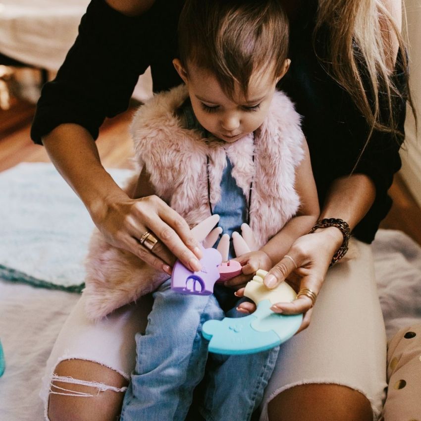 jellystone designs - Farbenrad Kau- und Lern Puzzle Pastell