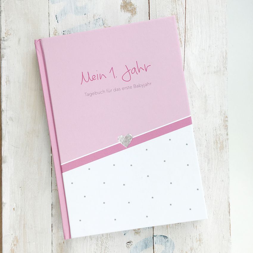 mintkind - Baby Tagebuch Pink Hardcover