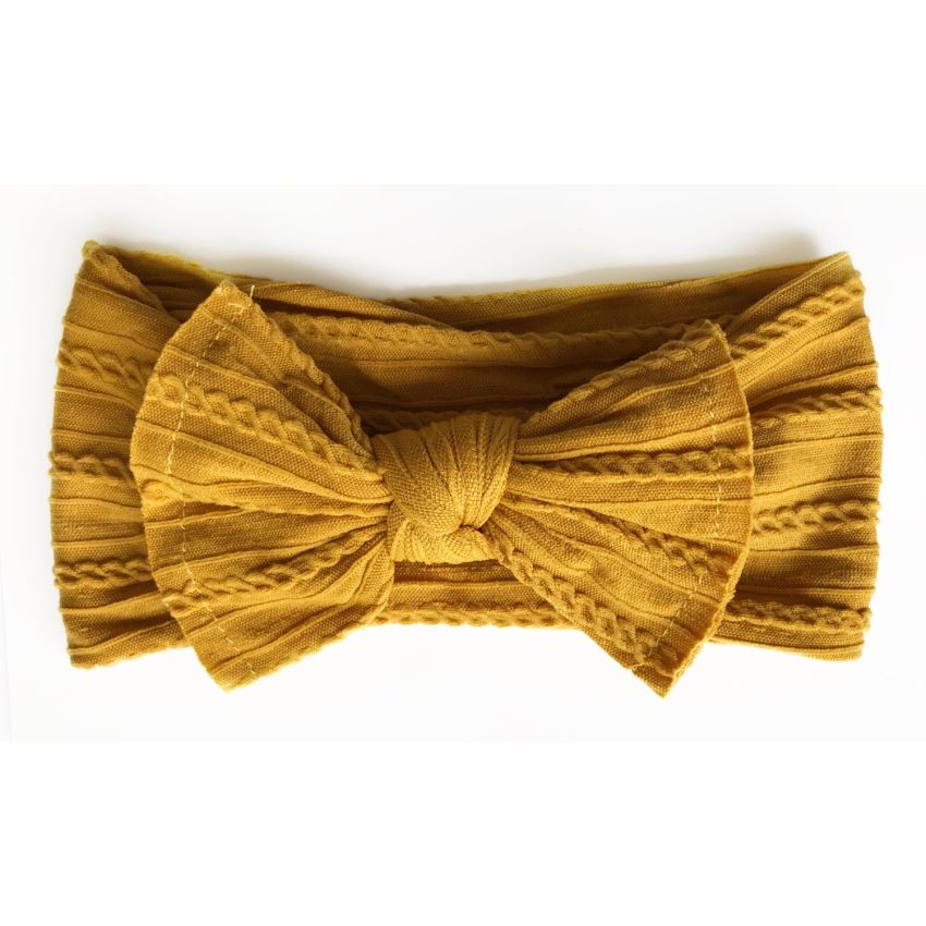 Forever Autumn - Haarband Knit Mustard