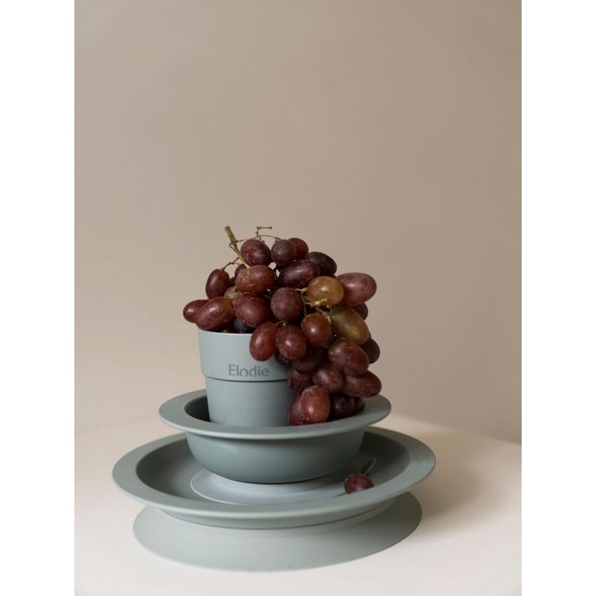 Elodie - Geschirrset Saugnapf Pebble Green